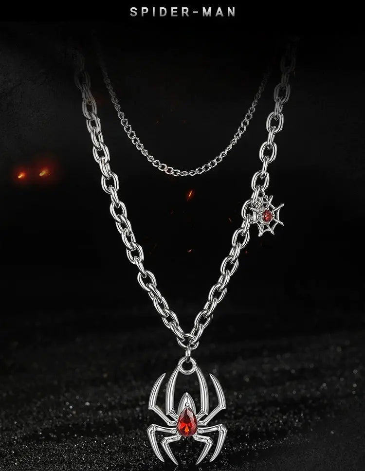 Marvel Spider-Man Necklace Women's High-End Sense of Men NB Design
