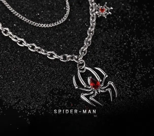 Marvel Spider-Man Necklace Women's High-End Sense of Men NB Design
