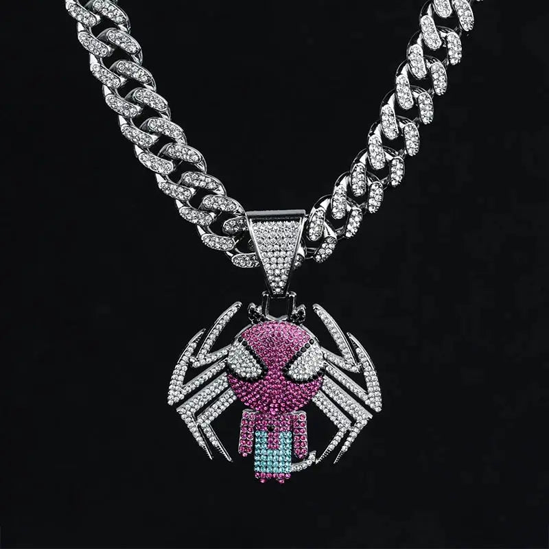 Necklace Boy Full Diamond Hip Hop Pendant, Rapper Cuba Necklace NB Design