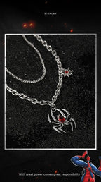 Marvel Spider-Man Necklace Women's High-End Sense of Men NB Design