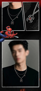Marvel Spider-Man Necklace Women's High-End Sense of Men NB Design